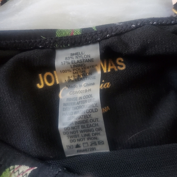Johnny Was All Over Floral Print Bathing Suit, Size Small - Picture 5 of 7